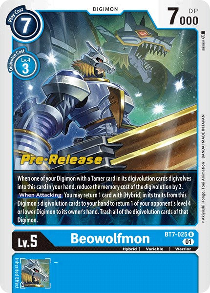 Beowolfmon [BT7-025] [Tarjetas de prelanzamiento de la próxima aventura] 