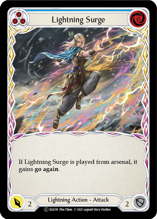 Lightning Surge (Azul) [U-ELE191] (Tales of Aria Unlimited) Ilimitado Normal 