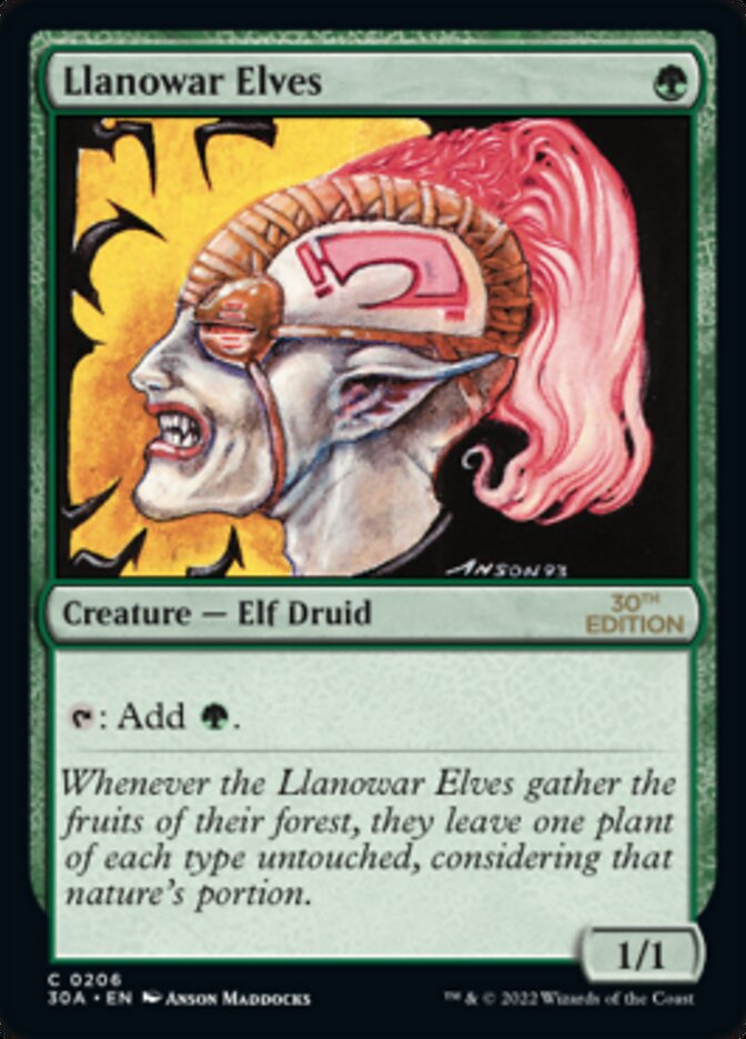 Elfos de Llanowar [Edición del 30 aniversario] 