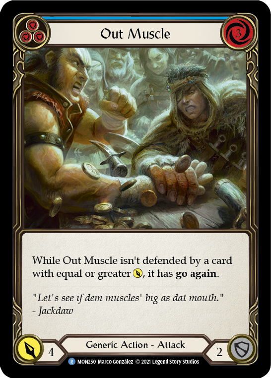 Out Muscle (Azul) [MON250-RF] (Monarch) 1.a edición Rainbow Foil 