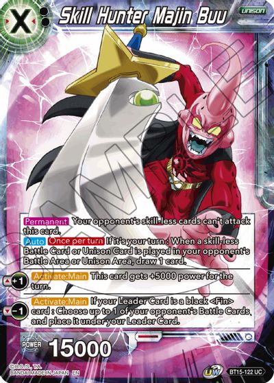 Cazador de habilidades Majin Buu (BT15-122) [Enfrentamiento Saiyan] 