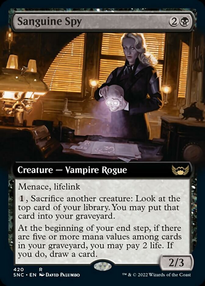 Sanguine Spy (Arte extendido) [Calles de New Capenna] 