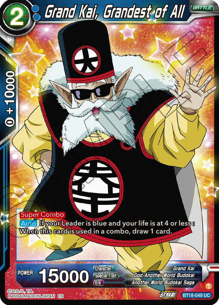 Grand Kai, el más grande de todos (BT18-049) [Dawn of the Z-Legends] 