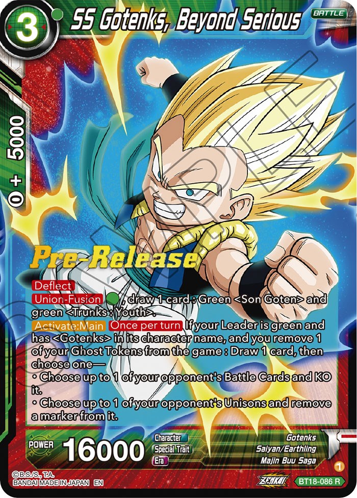 SS Gotenks, Beyond Serious (BT18-086) [Promociones de presentación de Dawn of the Z-Legends] 