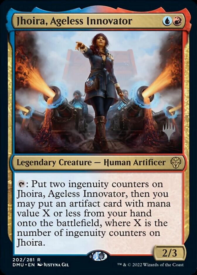 Jhoira, innovadora eterna (paquete promocional) [Promociones de Dominaria United] 