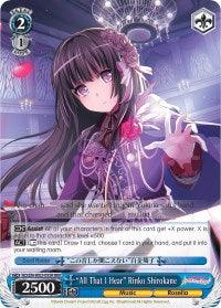 "All That I Hear" Rinko Shirokane (BD/EN-W03-095R RRR) [BanG Dream! Girls Band Party! MULTI LIVE] - Blue Jay's Cauldron