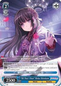 "All That I Hear" Rinko Shirokane (BD/W54-TE12R RRR) [BanG Dream! Girls Band Party!] - Blue Jay's Cauldron