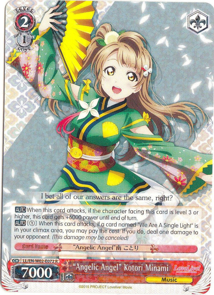 "Angelic Angel" Kotori Minami (LL/EN-W02-E072 R) [Love Live! DX Vol.2] - Blue Jay's Cauldron