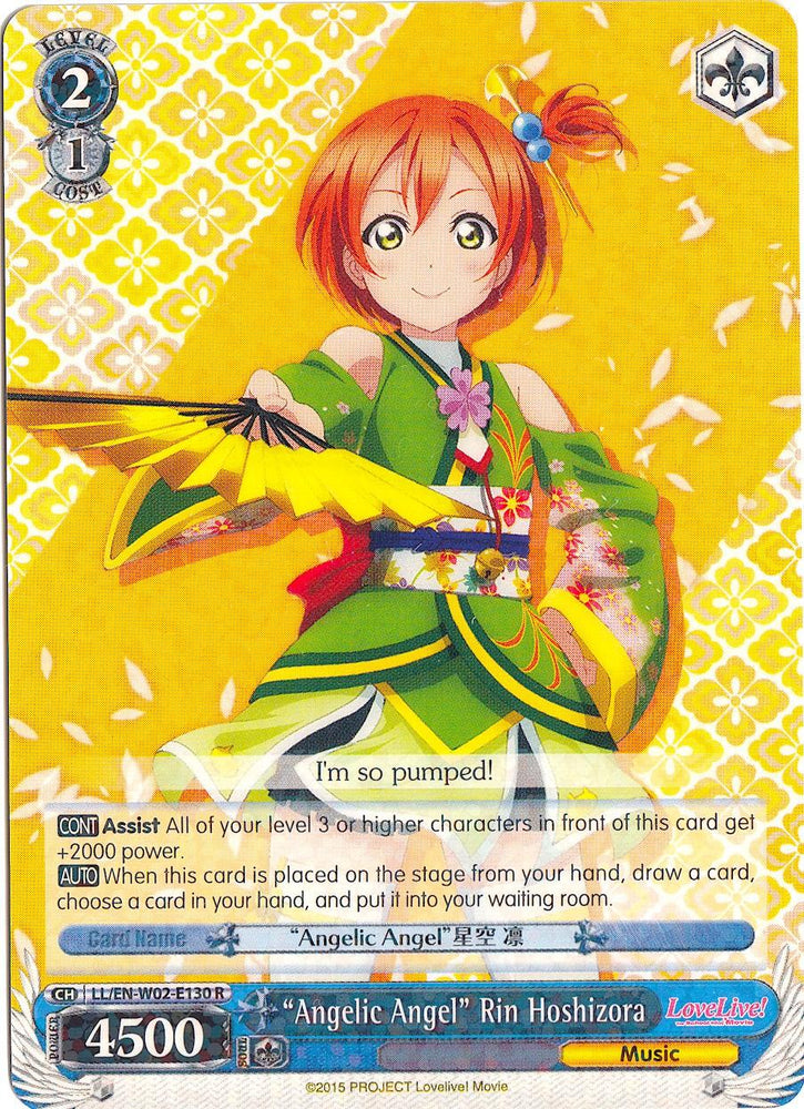 "Angelic Angel" Rin Hoshizora (LL/EN-W02-E130 R) [Love Live! DX Vol.2] - Blue Jay's Cauldron
