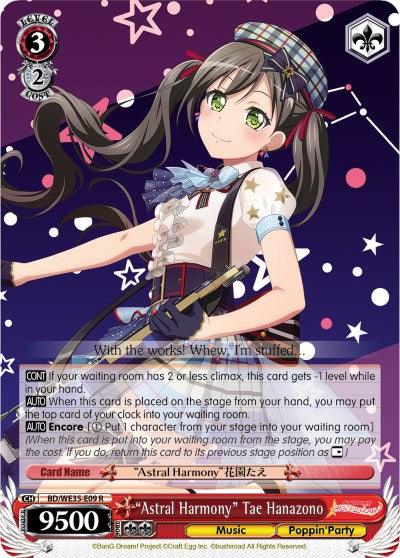 "Astral Harmony" Tae Hanazono (BD/WE35-E09 R) (Parallel Foil) [Poppin'Party x Roselia] - Blue Jay's Cauldron