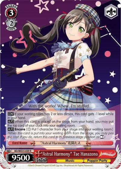 "Astral Harmony" Tae Hanazono (BD/WE35-E09 R) [Poppin'Party x Roselia] - Blue Jay's Cauldron