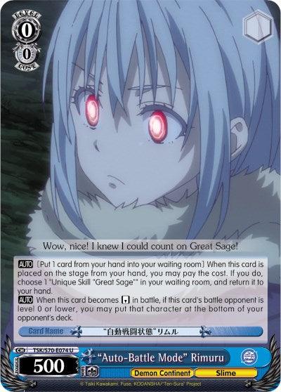 "Auto-Battle Mode" Rimuru (TSK/S70-E074 U) [That Time I Got Reincarnated as a Slime] - Blue Jay's Cauldron