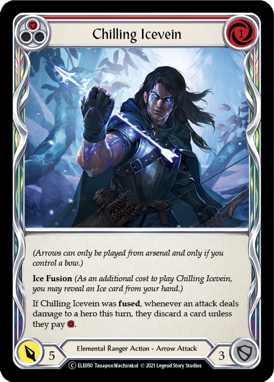 Chilling Icevein (Rojo) [U-ELE050] (Tales of Aria Unlimited) Lámina arcoíris ilimitada 