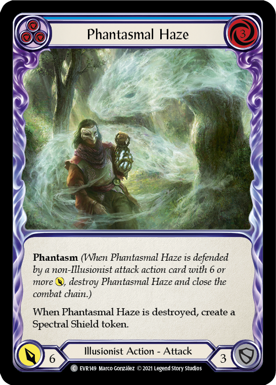 Phantasmal Haze (Azul) [EVR149] (Everfest) 1.ª edición Rainbow Foil 