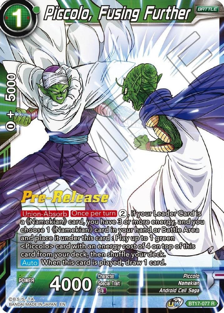 Piccolo, fusionándose aún más (BT17-077) [Promociones de presentación de Ultimate Squad] 