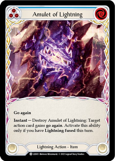 Amuleto de relámpago (azul) [LXI021] (Tales of Aria Lexi Blitz Deck) 1.ª edición Normal 