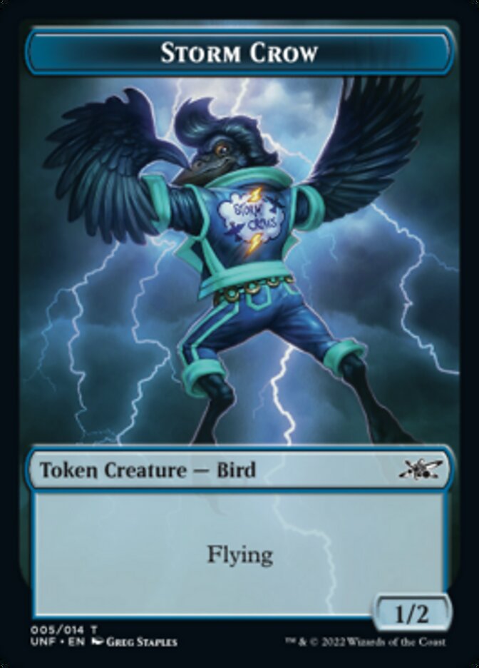Ficha de Cuervo Tormenta [Fichas de Unfinity] 
