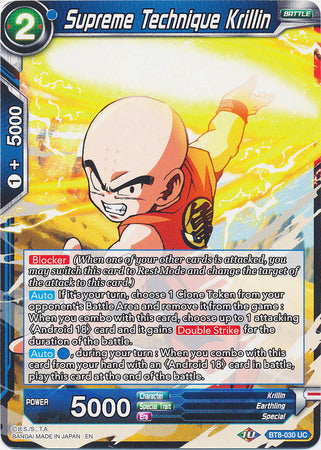 Técnica Suprema Krillin (BT8-030) [Maquinaciones maliciosas] 