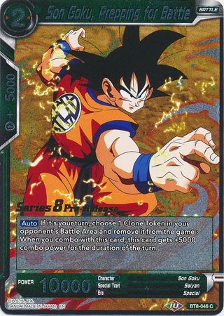 Son Goku, preparándose para la batalla (BT8-046_PR) [Promociones de presentación de Malicious Machinations] 
