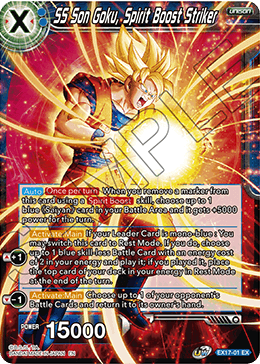 SS Son Goku, Striker de impulso espiritual (EX17-01) [Saiyan Booster] 