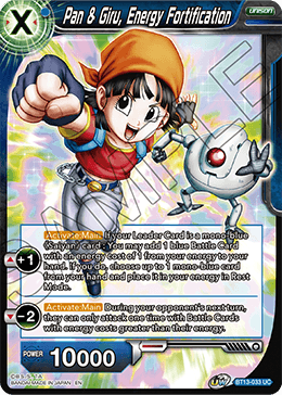 Pan &amp; Giru, Fortificación energética (poco común) (BT13-033) [Rivalidad suprema] 