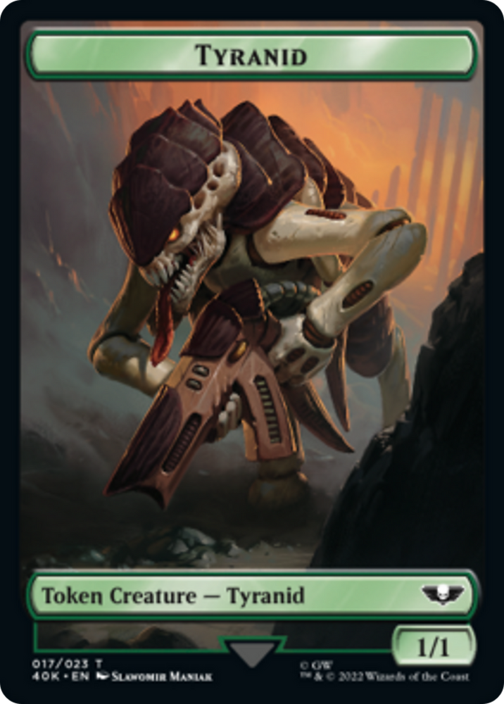 Tiránido (17) // Ficha de doble cara del Guerrero Tiránido [Warhammer 40,000 Fichas] 