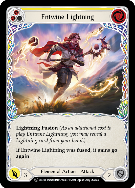 Entwine Lightning (Amarillo) [U-ELE101] (Tales of Aria Unlimited) Lámina arcoíris ilimitada 