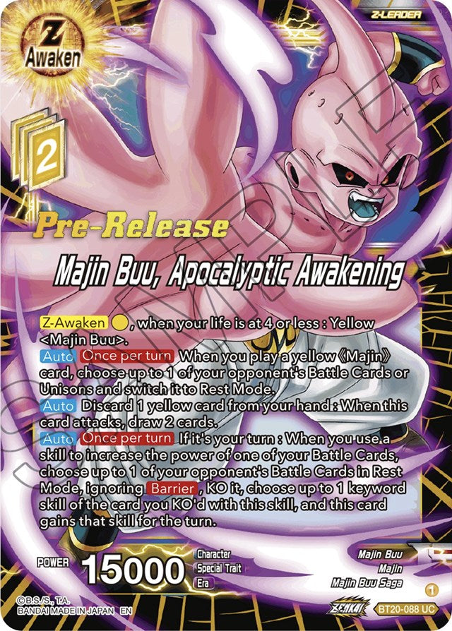 Majin Buu, Apocalyptic Awakening (BT20-088) [Promociones de presentación con absorción de poder] 