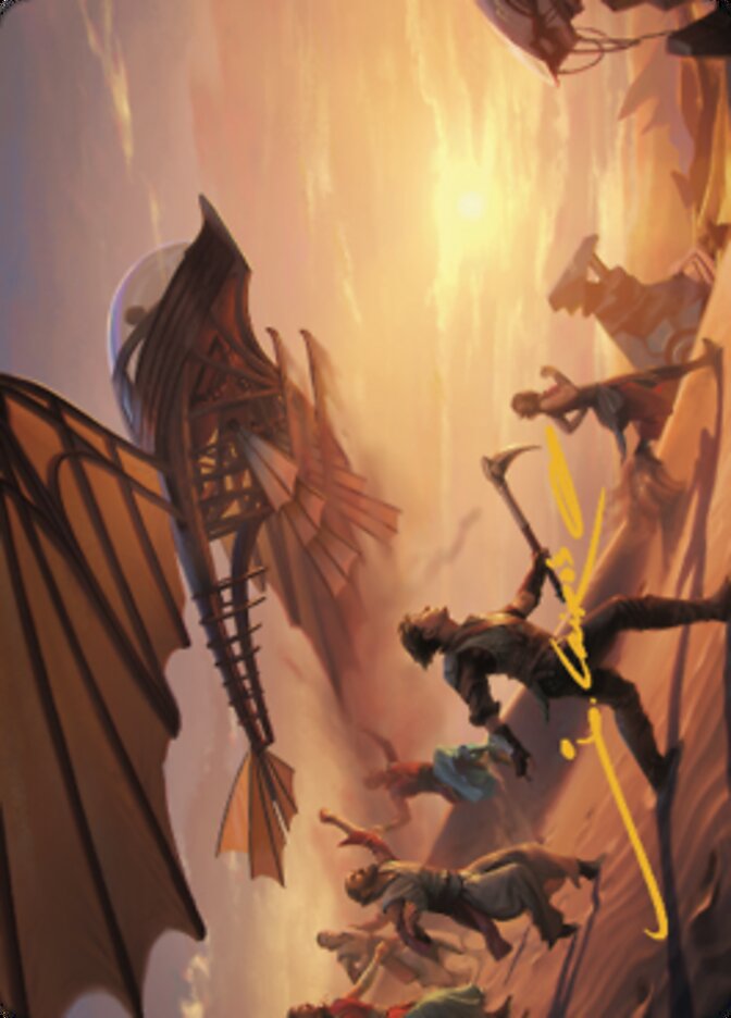 Tarjeta de arte Take Flight (firma estampada en oro) [Serie de arte de guerra de los hermanos] 