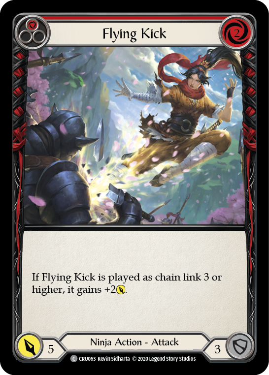Patada voladora (rojo) [CRU063] (Crucible of War) 1.a edición normal 