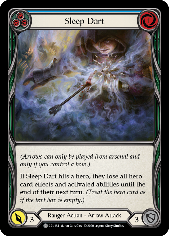 Sleep Dart (Azul) [CRU134] (Crucible of War) 1.ª edición Normal 
