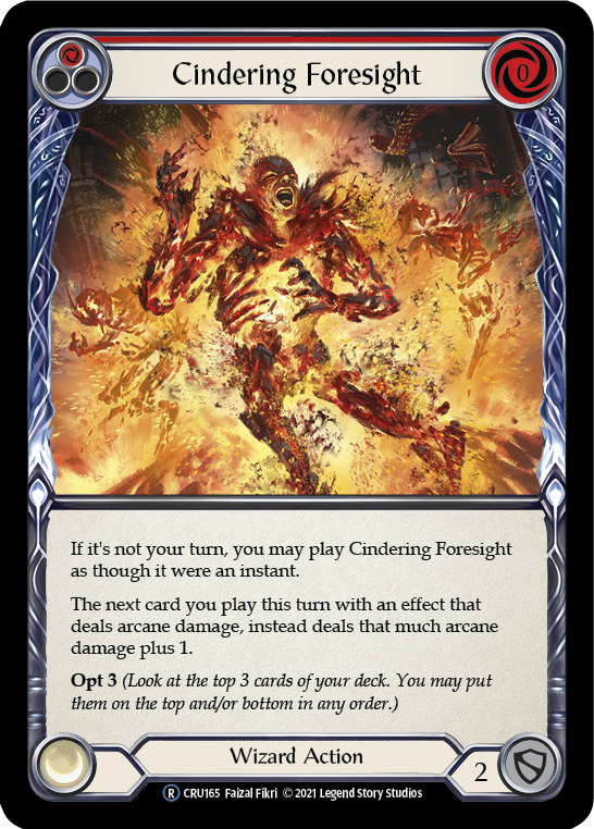 Previsión Cindering (Roja) [U-CRU165] (Crucible of War Unlimited) Ilimitado Normal 