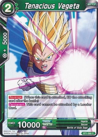 Vegeta Tenaz (BT1-066) [Batalla Galáctica] 