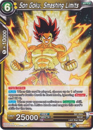Son Goku, Rompiendo límites (DB3-078) [Fuerza gigante] 