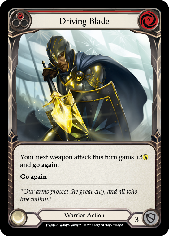 Hoja de conducción (roja) [TEA012-C] (Dorinthea Hero Deck) 1.ª edición Normal 