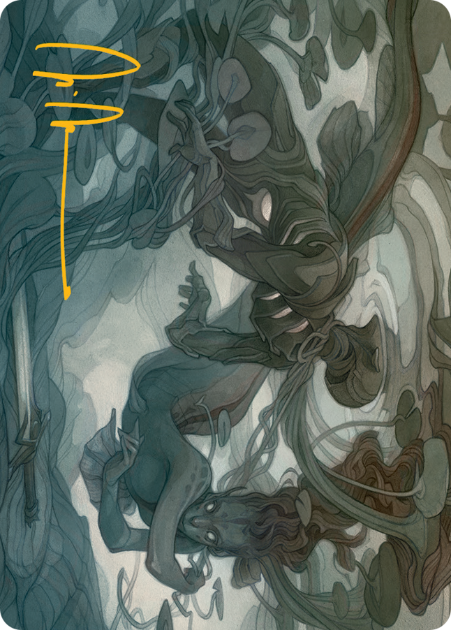 Emry, Lurker of the Loch Art Card (Firma estampada en oro) [Serie de arte March of the Machine] 