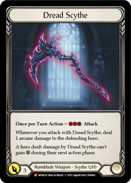 Dread Scythe [MON229-CF] (Monarch) 1.ª edición Cold Foil 