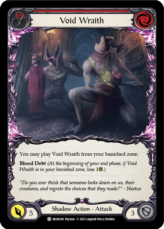 Void Wraith (Rojo) [MON209] (Monarca) 1.ª edición Normal 