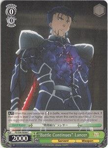 "Battle Continues" Lancer (FS/S36-E038 C) [Fate/Stay Night [Unlimited Blade Works] Vol. II] - Blue Jay's Cauldron
