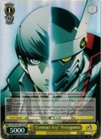 "Contract Key" Protagonist (P4/EN-S01-T01S SR) [Persona 4 ver.E] - Blue Jay's Cauldron