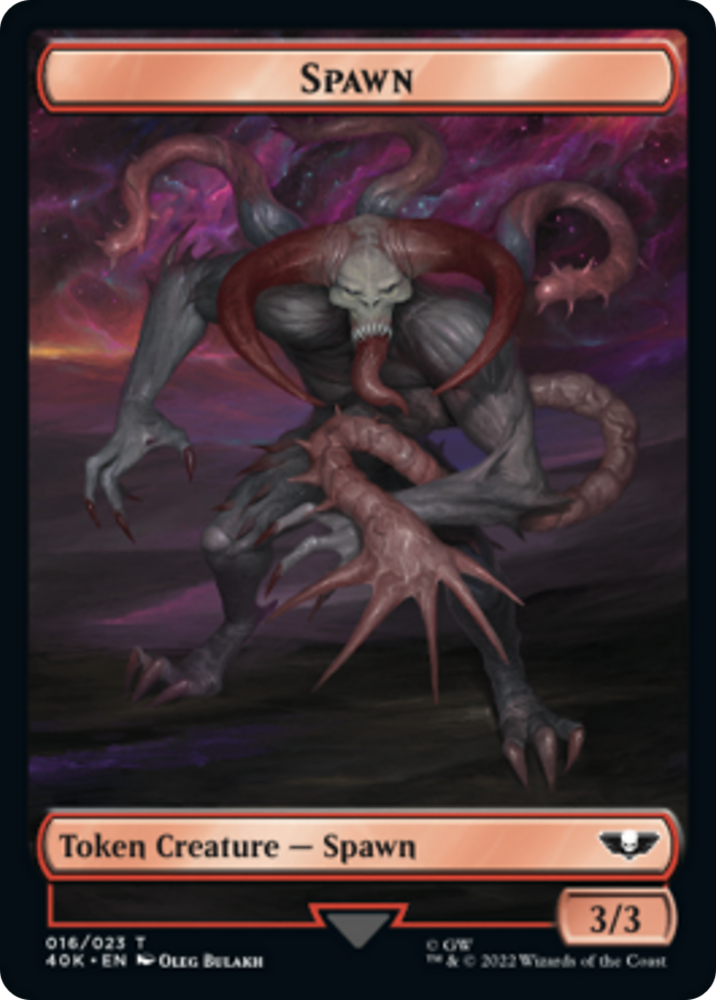 Spawn // Ficha de doble cara de Guerrero Astartes [Warhammer 40,000 Tokens] 