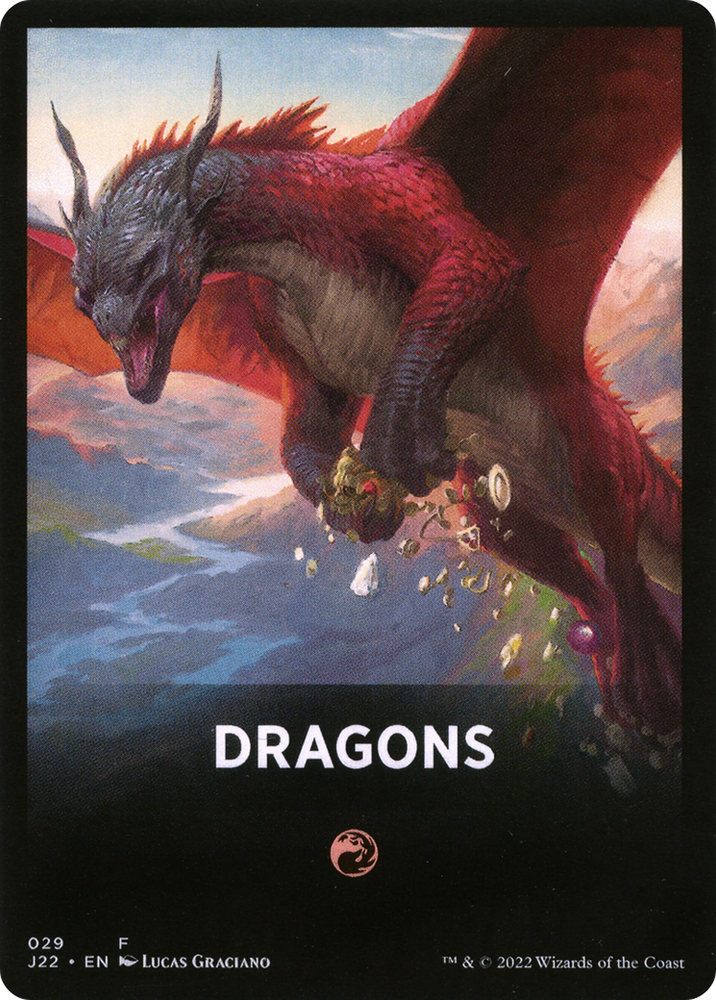 Tarjeta temática de dragones [Tarjetas frontales Jumpstart 2022] 
