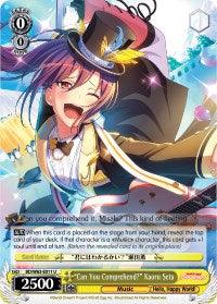 "Can You Comprehend" Kaoru Seta (BD/W63-E011 U) [BanG Dream! Girls Band Party! Vol.2] - Blue Jay's Cauldron