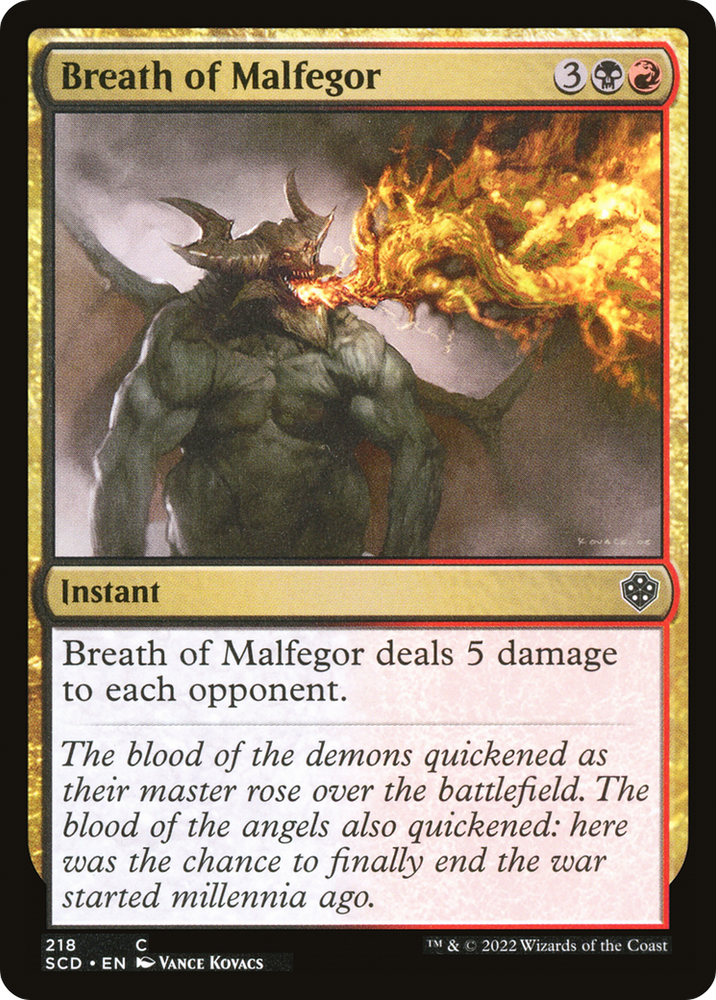 Aliento de Malfegor [Mazos Starter Commander] 