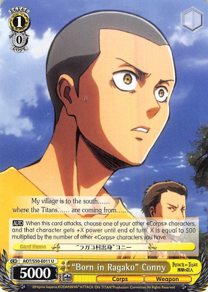 "Born in Ragako" Conny (AOT/S50-E011 U) [Attack on Titan Vol. 2] - Blue Jay's Cauldron