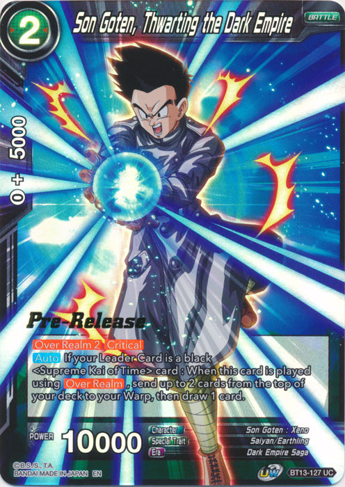 Son Goten, Frustrando el Imperio Oscuro (BT13-127) [Promociones de presentación de Supreme Rivalry] 
