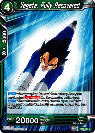 Vegeta, completamente recuperado (TB3-039) [Choque de destinos] 