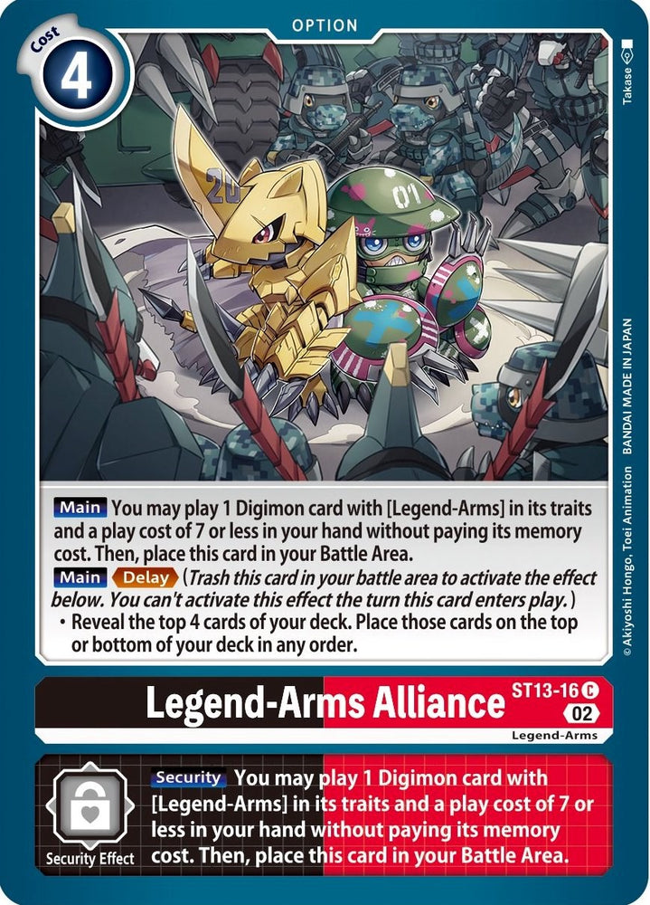 Alianza Legend-Arms [ST13-16] [Cubierta inicial: Ragnaloardmon] 
