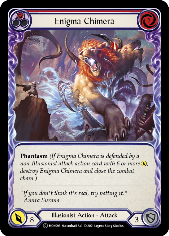 Enigma Chimera (Rojo) [U-MON098-RF] (Monarch Unlimited) Lámina arcoíris ilimitada 