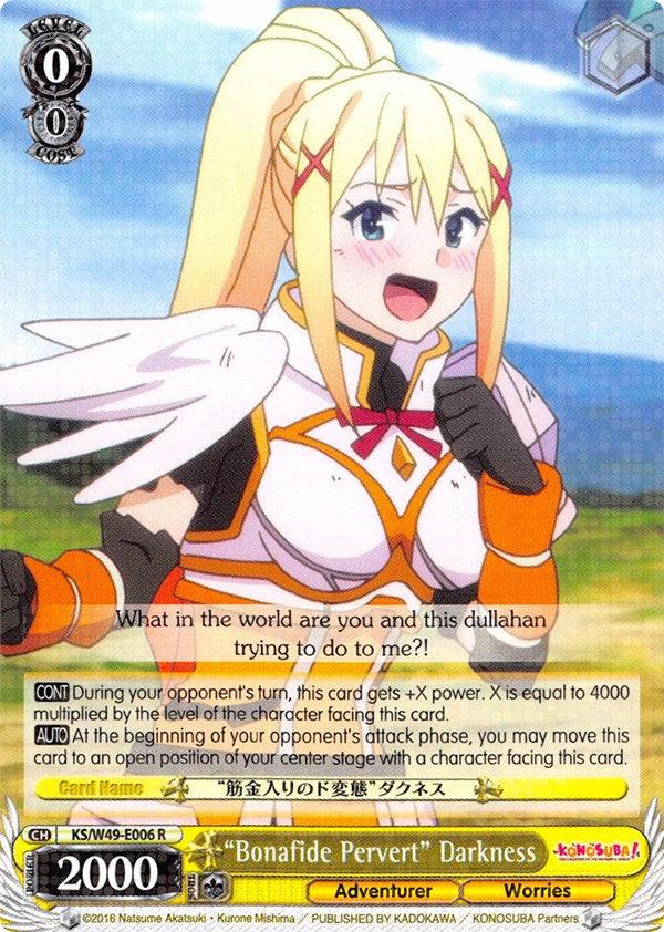 "Bonafide Pervert" Darkness (KS/W49-E006 R) [KonoSuba] - Blue Jay's Cauldron